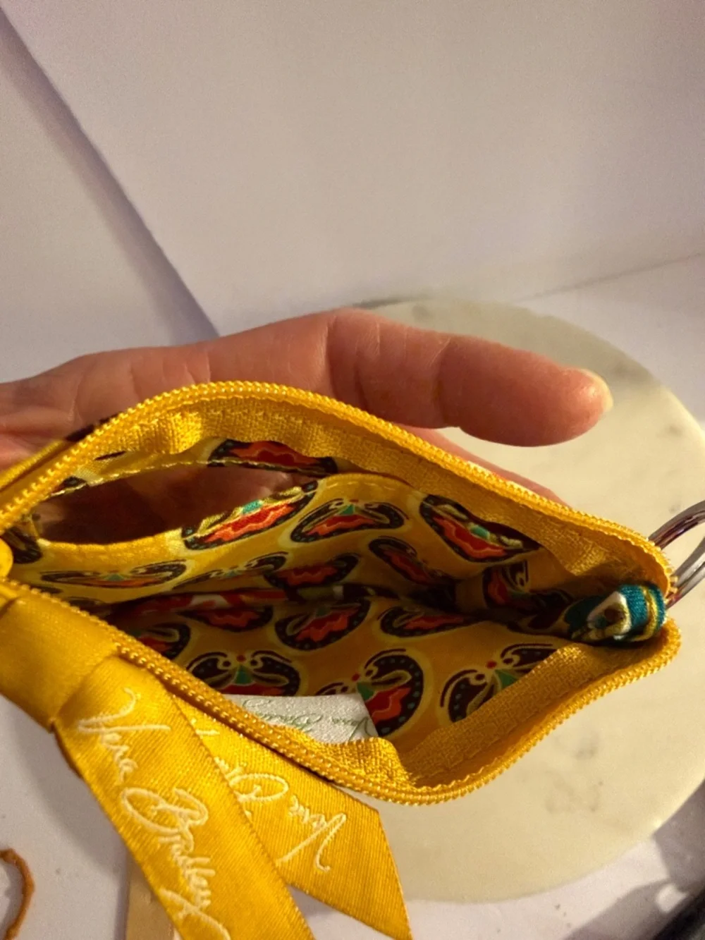 Vera Bradley Yellow wallet, wristlet - Picture 6 of 13